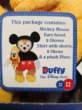 Disney Parks | Duffy Bear Mouse Ears Hood Gloves Shoes Costume Outfit